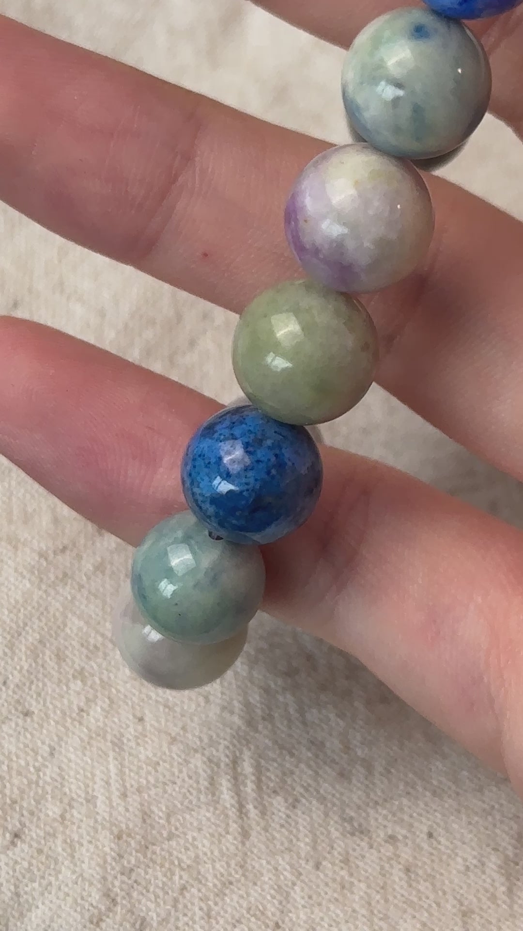 Hackmanite Bead Bracelet 10.5-10.8mm