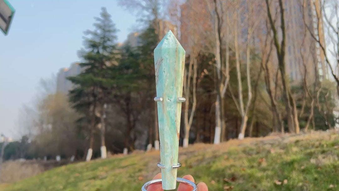 Natural Crystal Hemimorphite Wand
