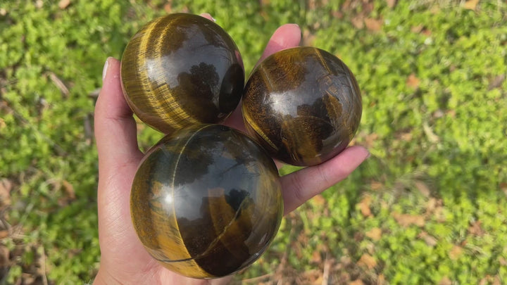 Unique,Natural Crystal Tiger Eye Sphere