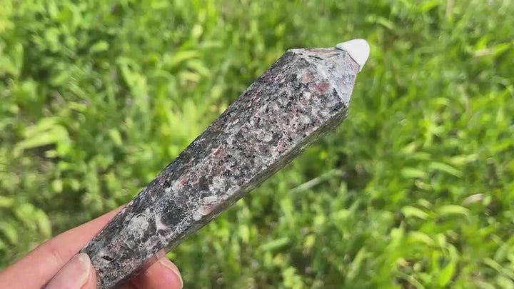 Natural Crystal Yooperlite Wand