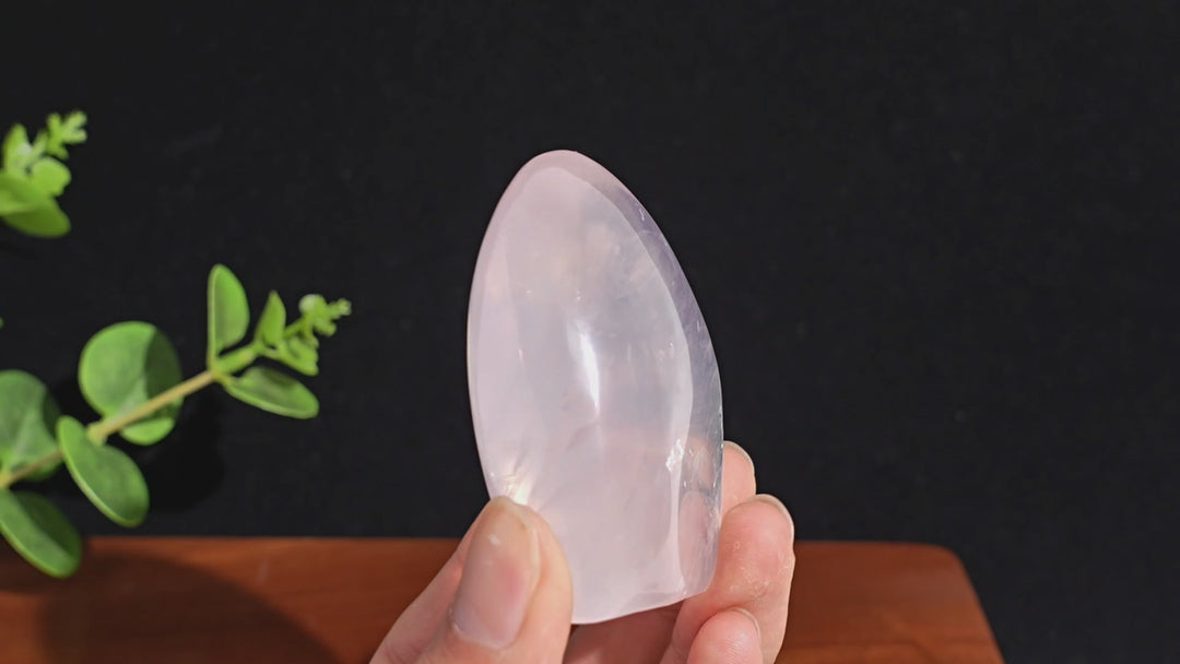 Unique,Natural Crystal Rose Quartz Ornament