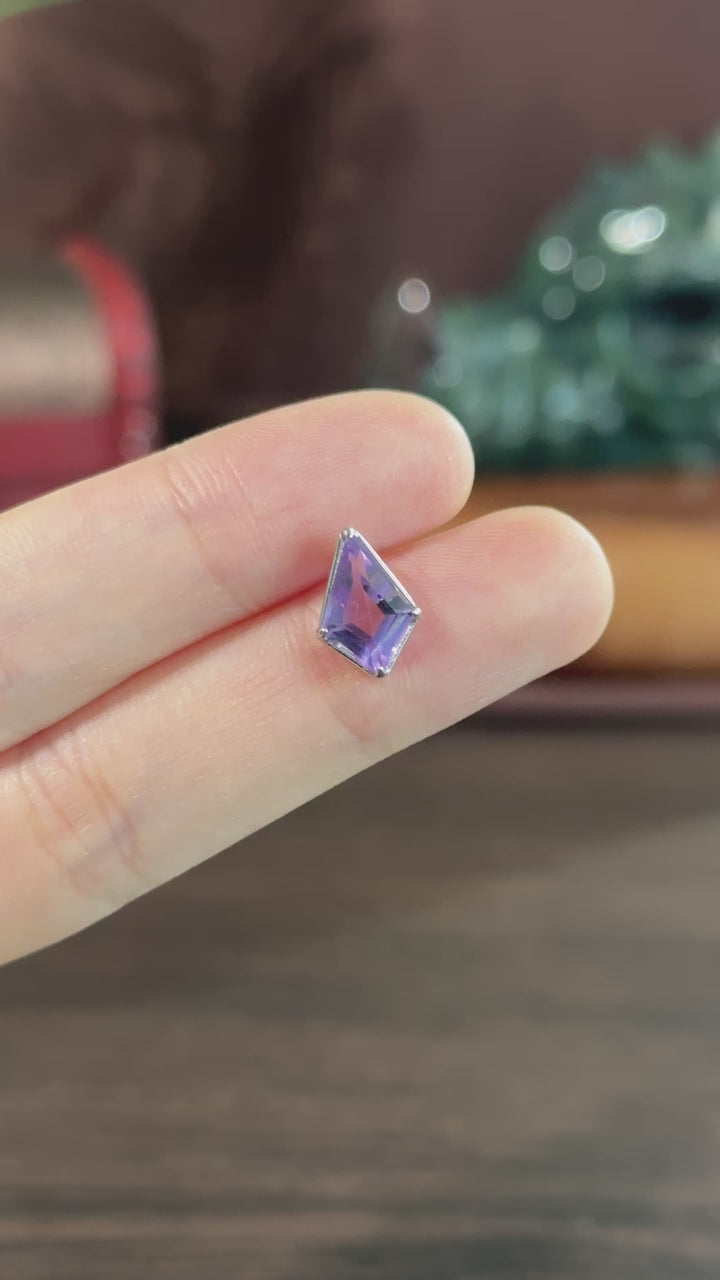 Amethyst Stud Earrings