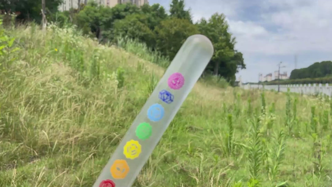 Natural Crystal Selenite Seven Chakra Bracelet Stick