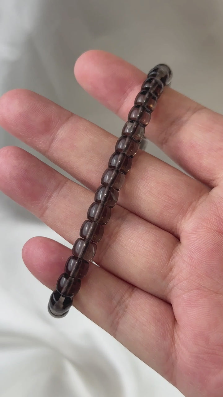 Ice Obsidian Straight Cut Bracelet 6.8-7.1mm
