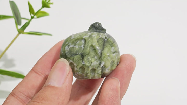 Natural Crystal Carving Poison Apple Skull