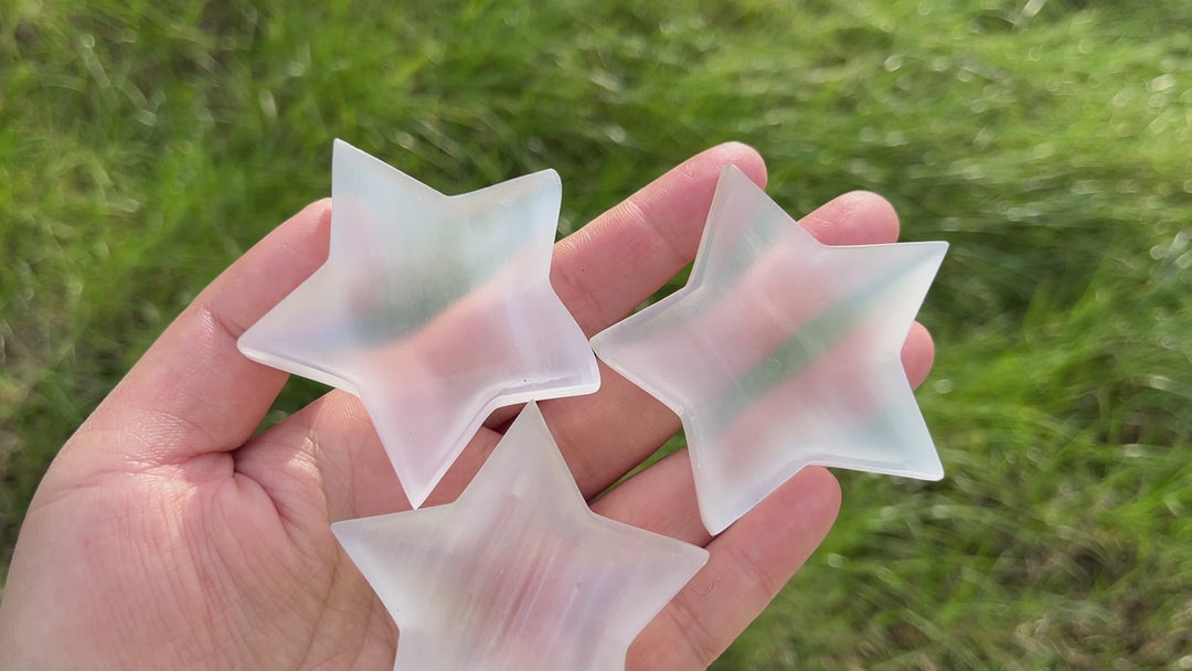 Selenite Star Bowl