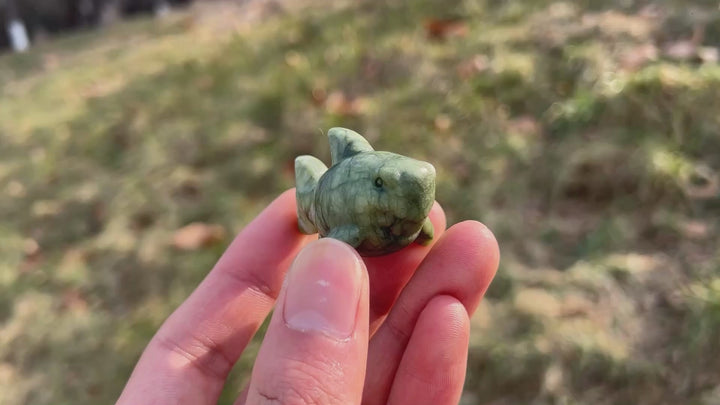 Natural Crystal Carving Mini Shark