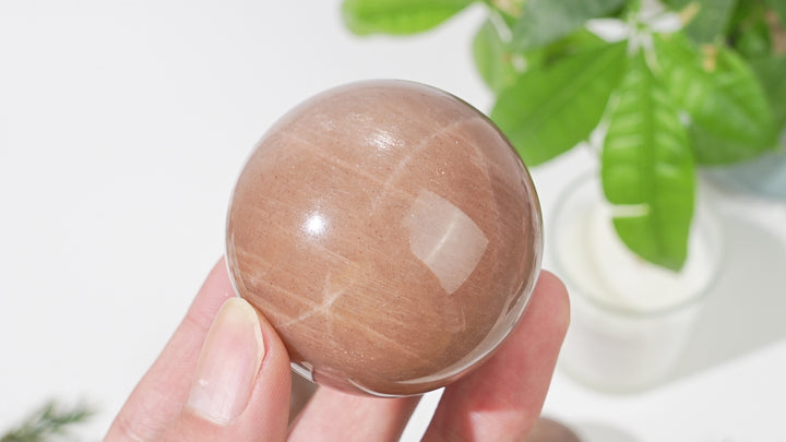 Natural Sunstone-Moonstone Sphere