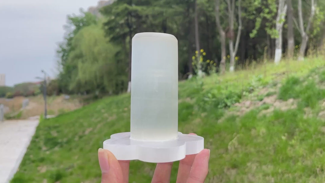 Natural Crystal Selenite Bracelet Stand
