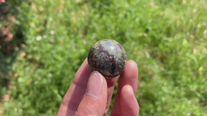 Natural Dragon Blood Stone Sphere