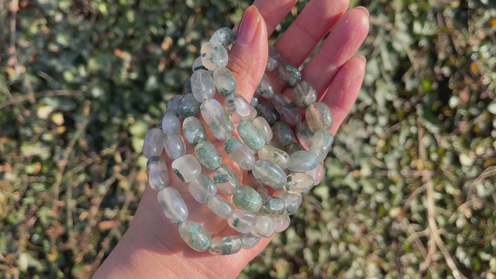 Natural Moss Agate Bracelet