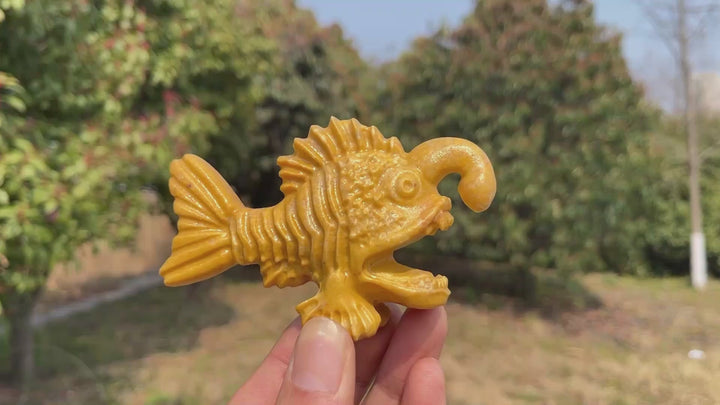 Natural Crystal Carving Anglerfish