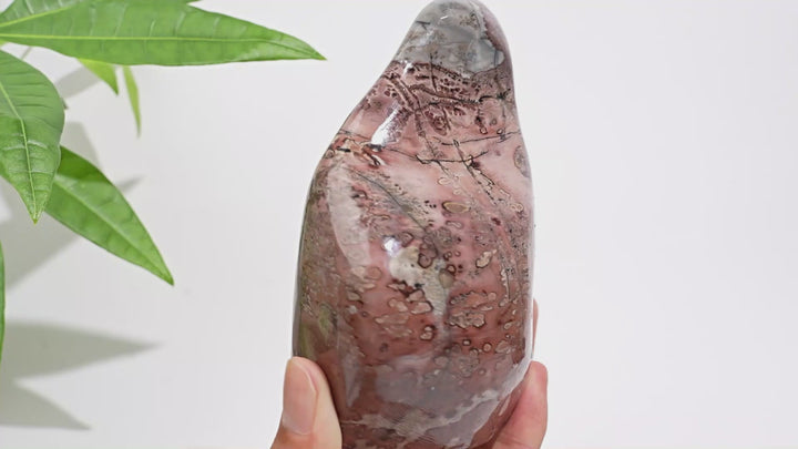 Unique,A Slightly Imperfect Natural Crystal Picture Jasper Ornament