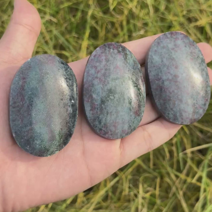 Ruby In Kyanite Palm Stone