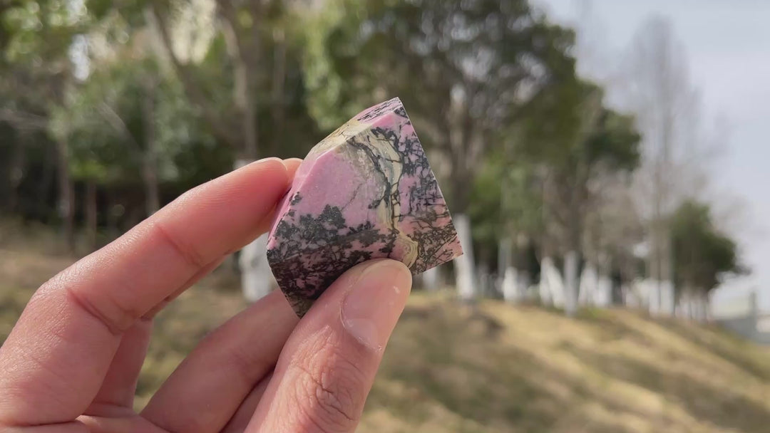 Natural Crystal Rhodonite Freeform