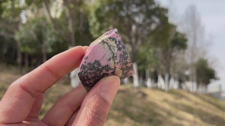 Natural Crystal Rhodonite Freeform