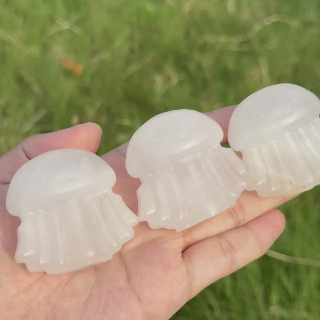 Natural Clear Quartz Jellyfish