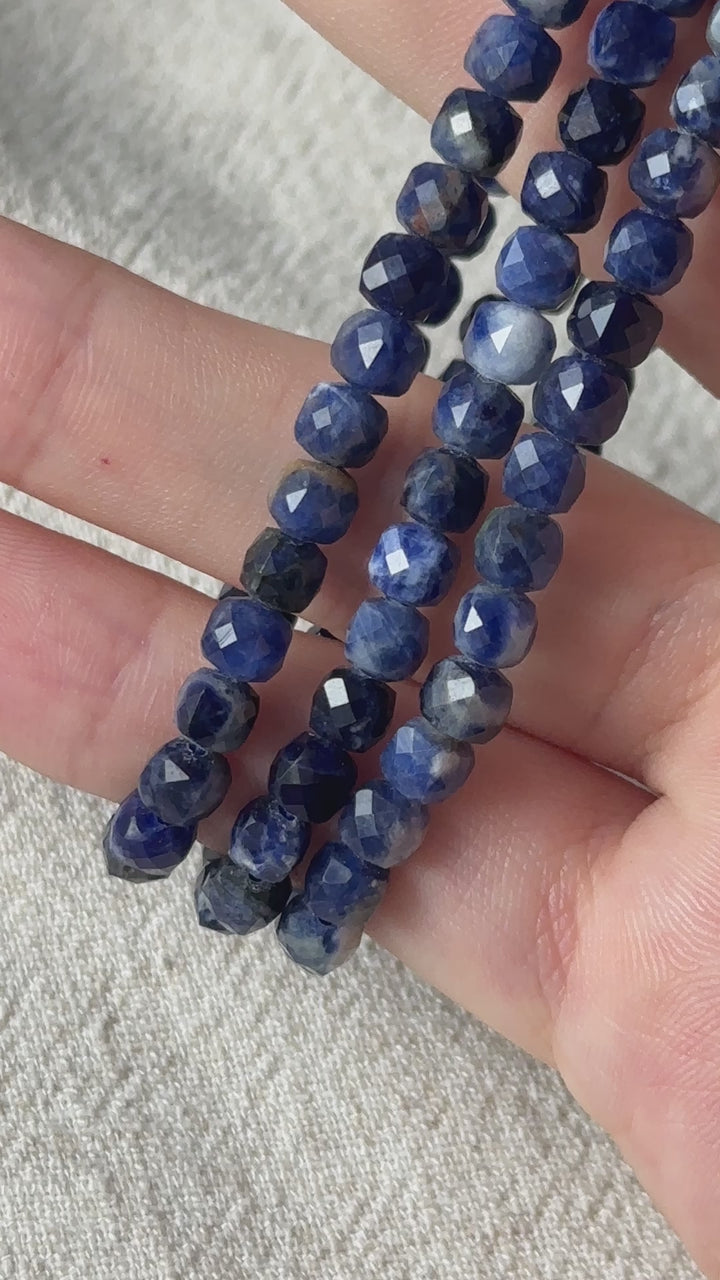Sodalite Faceted Bracelet 4.6-4.8mm