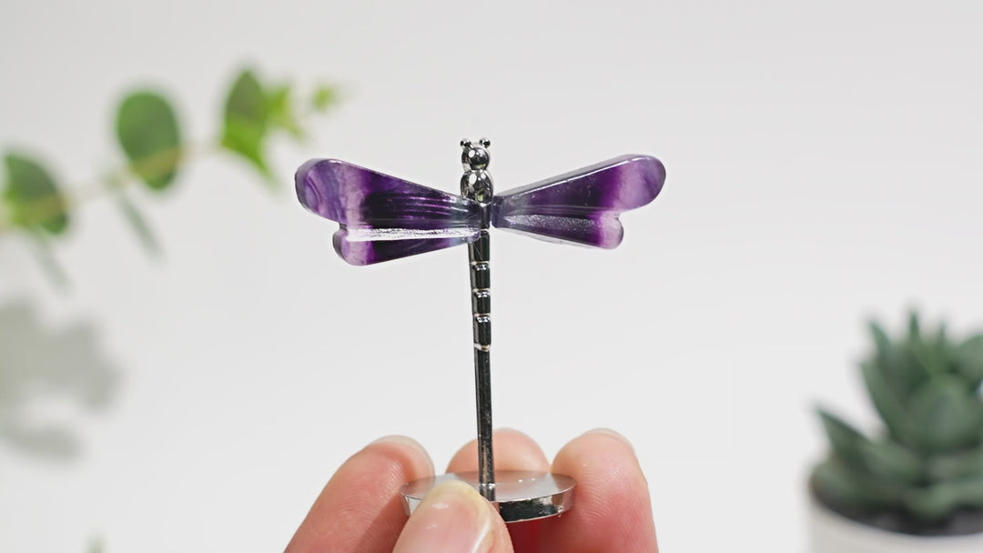 Crystal Fluorite Dragonfly