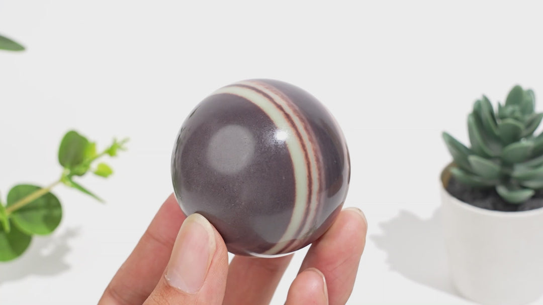 Natural Sericite Phyllite Crystal Sphere