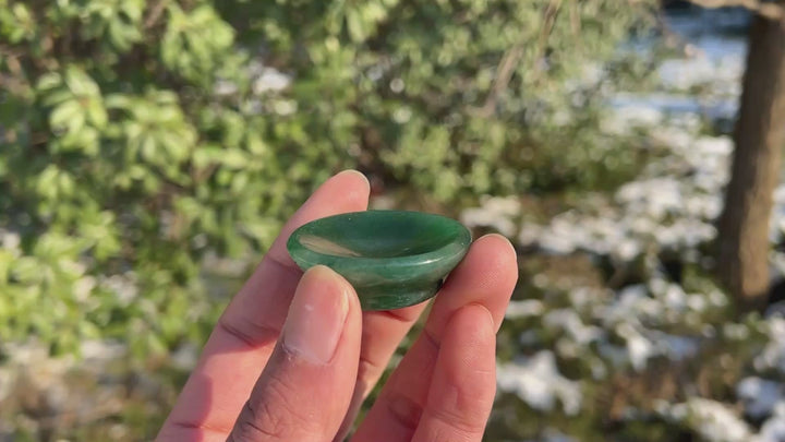 Natural Crystal Carving Green Aventurine Bowl