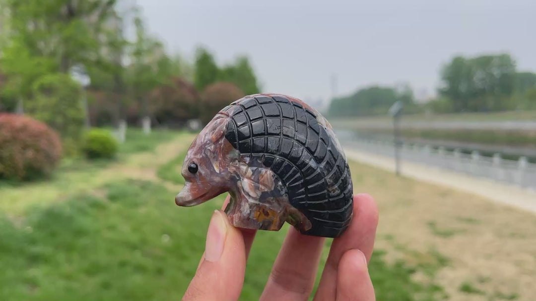 Natural Crystal Pangolin Carving