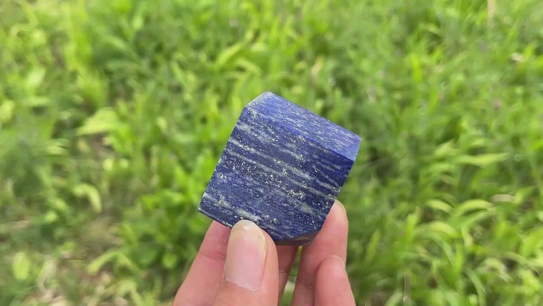 Natural Crystal Lapis Lazuli Cube
