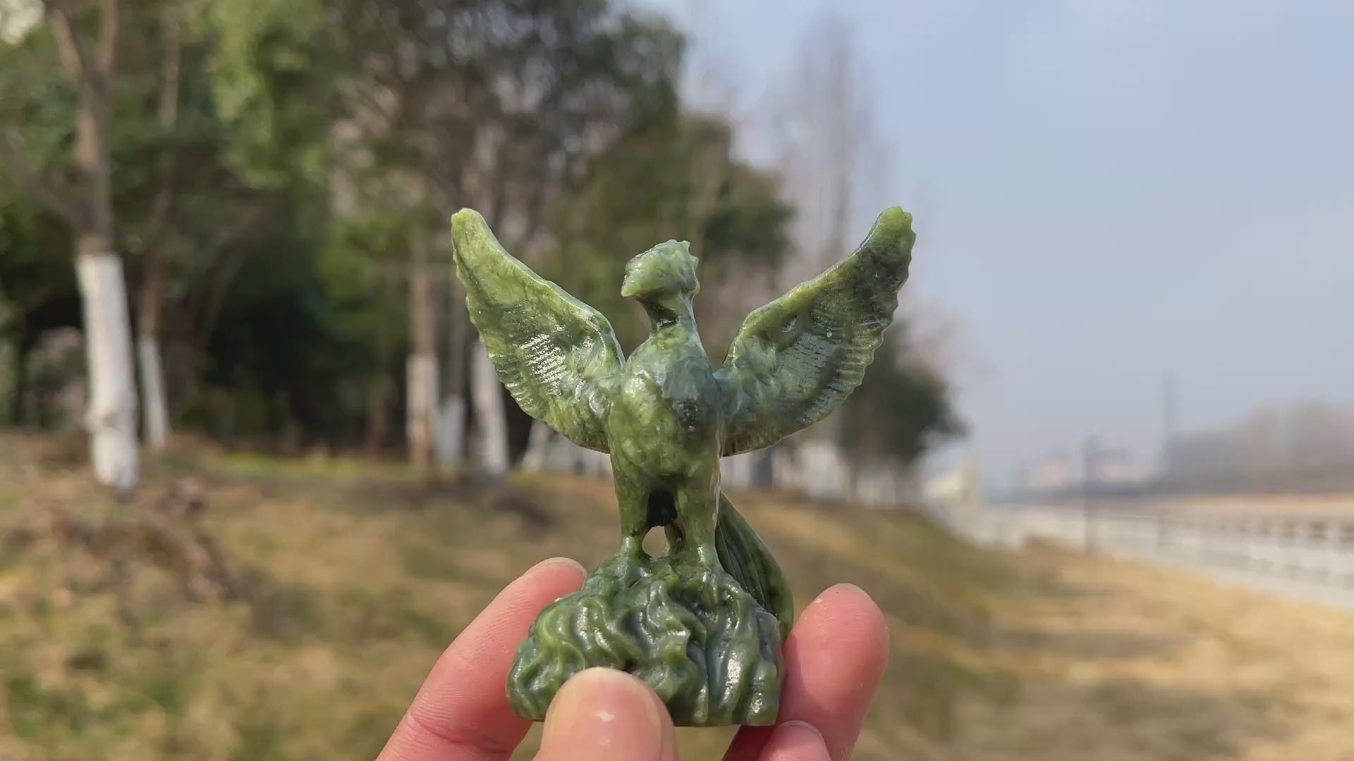 Natural Crystal Carving Phoenix – KiKi Crystal