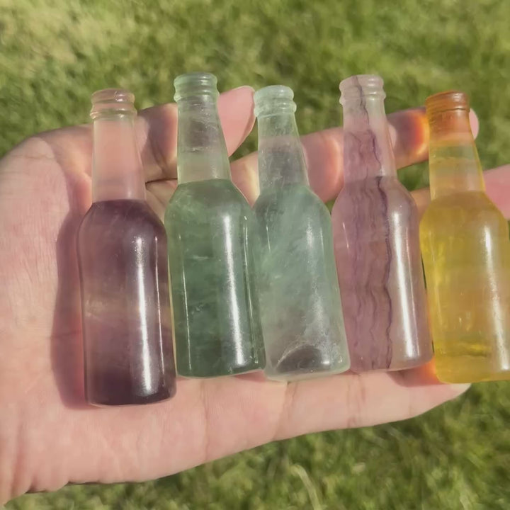 Natural Fluorite Bottle Ornament