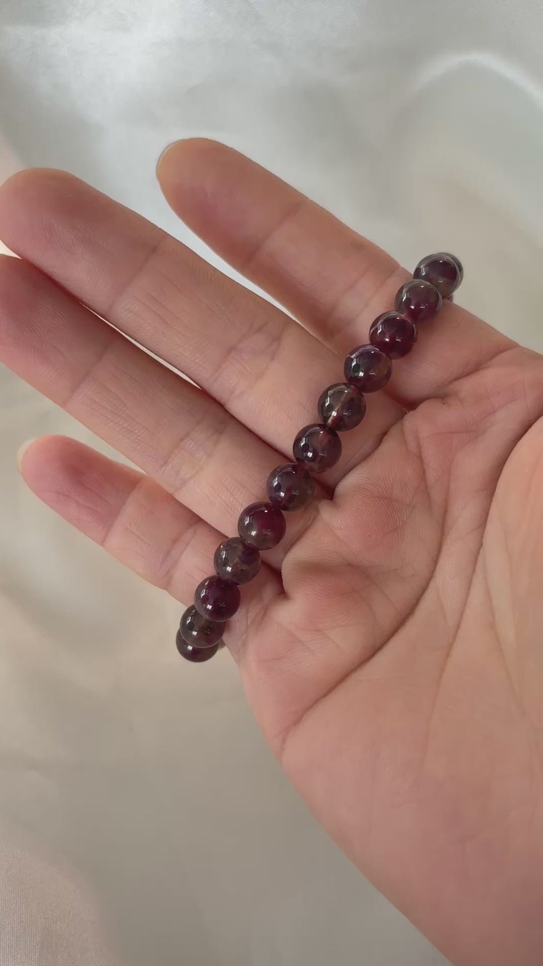 Plum Tourmaline Bracelet 7.3-7.4mm