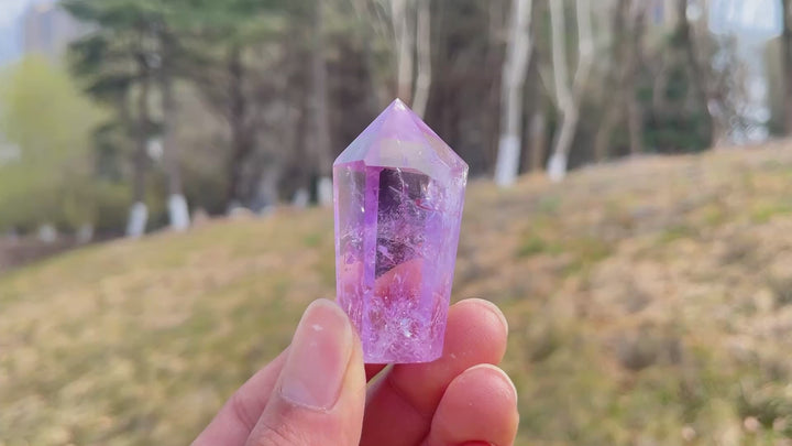Imperfect,Natural Crystal Ametrine Point