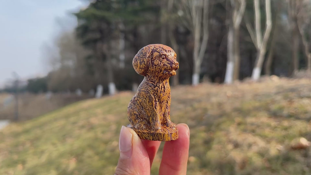 Natural Crystal Carving Labrador