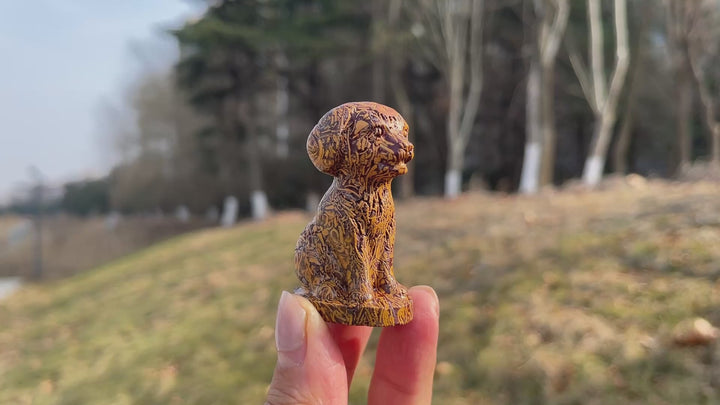Natural Crystal Carving Labrador