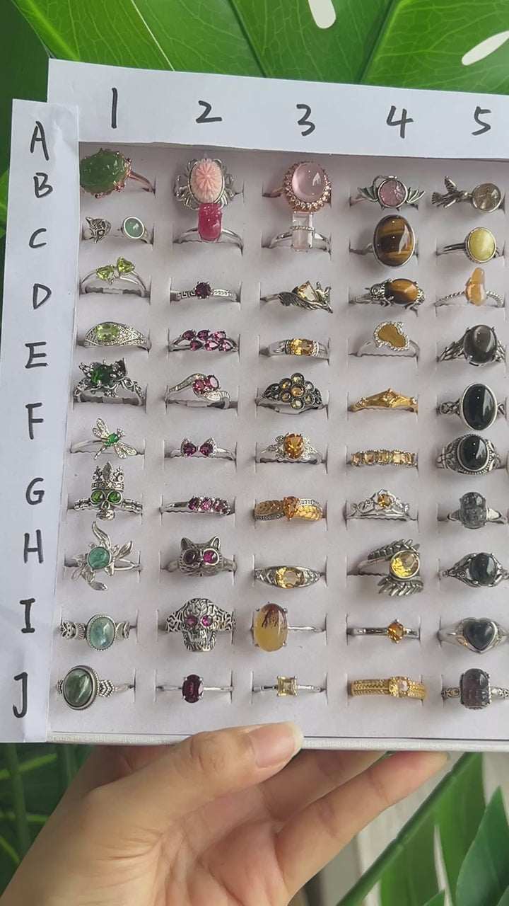 Unique,Crystal Ring Collection,S925