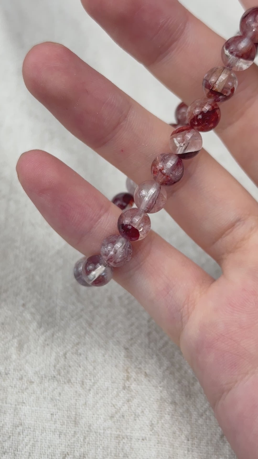 Fire Quartz Bracelet 6.4-7.4mm