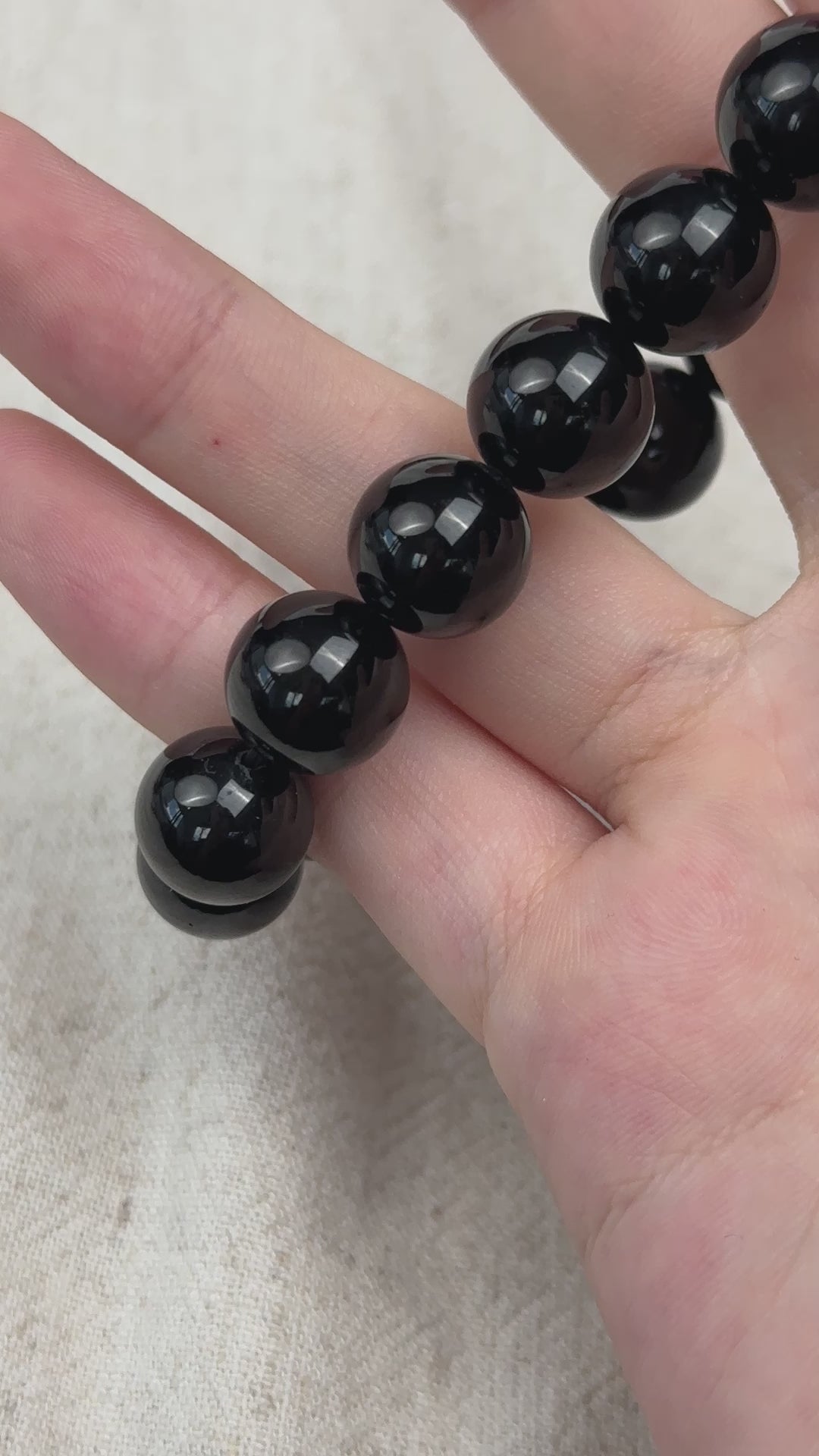 Black Tourmaline Bracelet 11.9-12.1mm