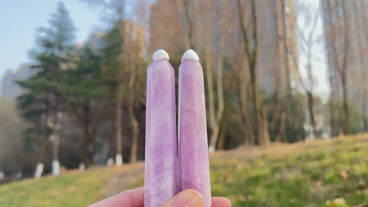 Natural Crystal Kunzite Point
