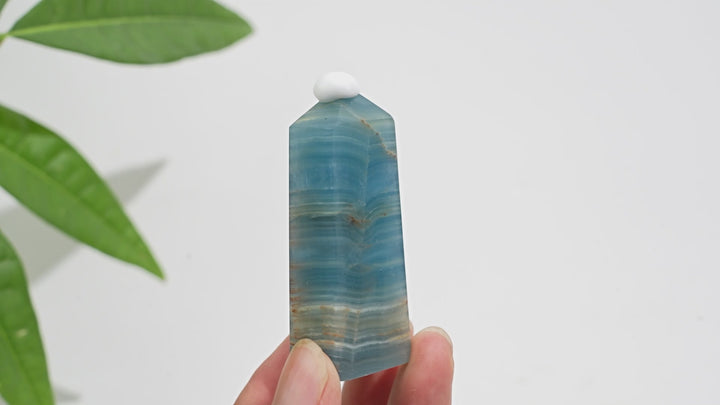 Natural Crystal Lemurian Aquatine Calcite Point