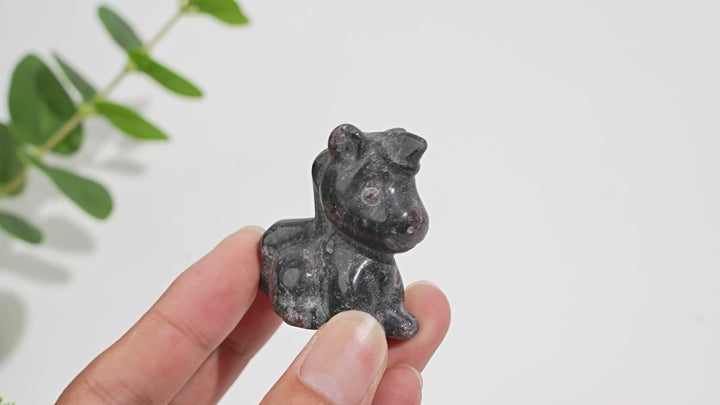 Natural Crystal Lovely Unicorn Carving