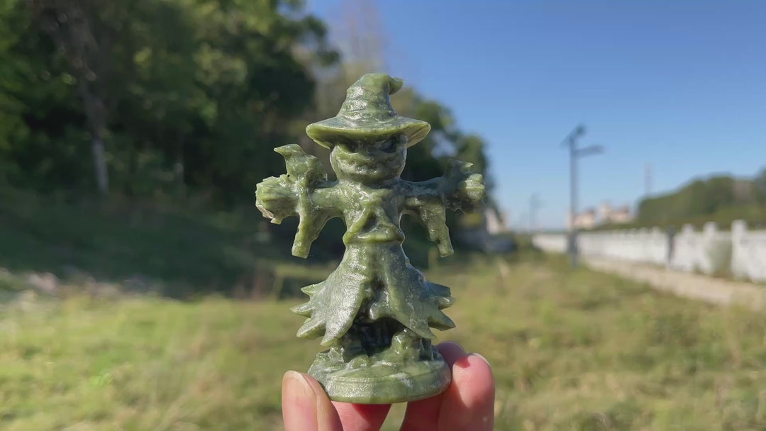 A Slightly Imperfect Natural Crystal Standing Scarecrow
