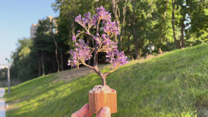 Crystal Chips Wood Pile Money Tree