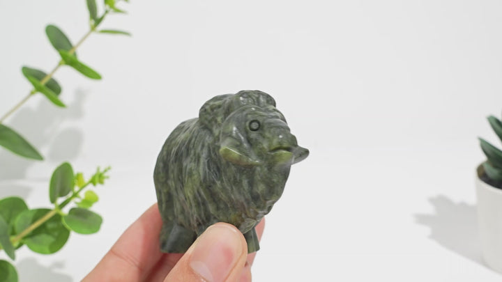 Natural Crystal Yak Carving