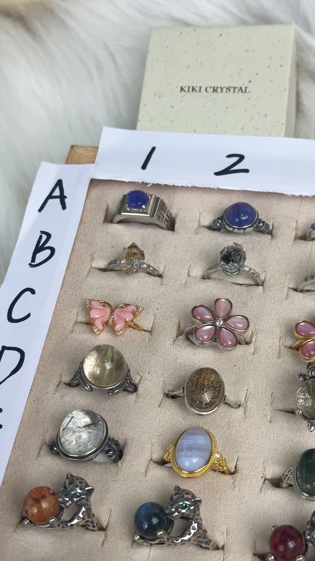 Unique,Crystal Ring Collection-7,S925