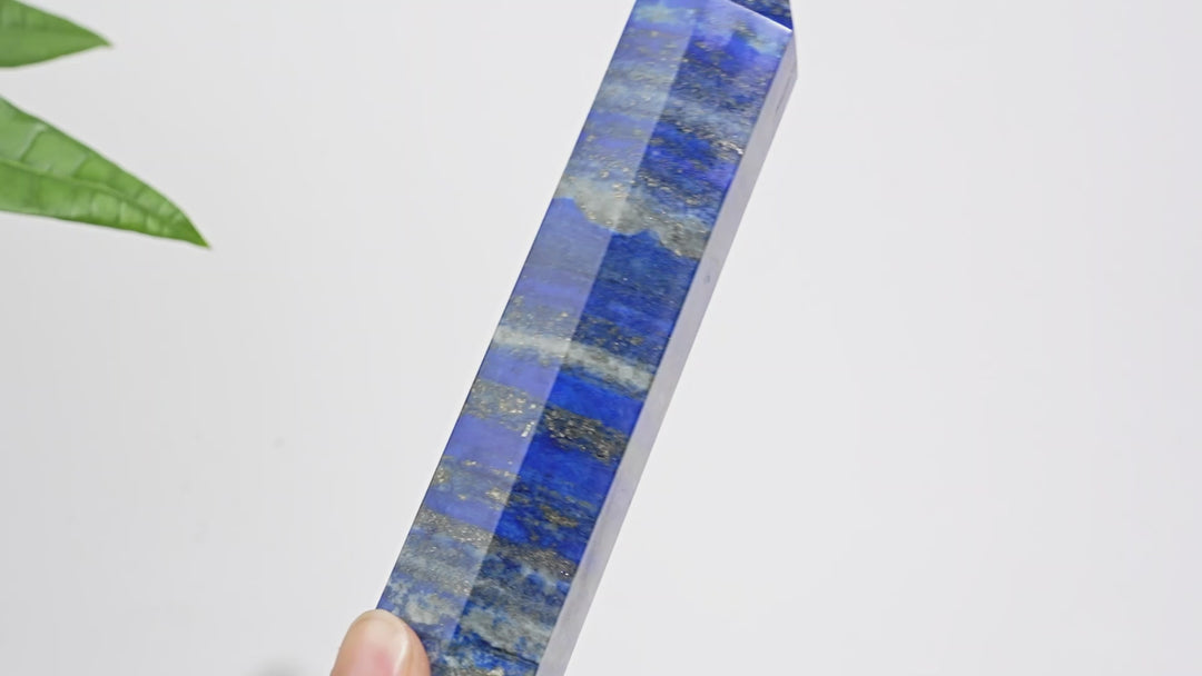 Unique,Natural Exquisite Crystal Lapis Lazuli Point