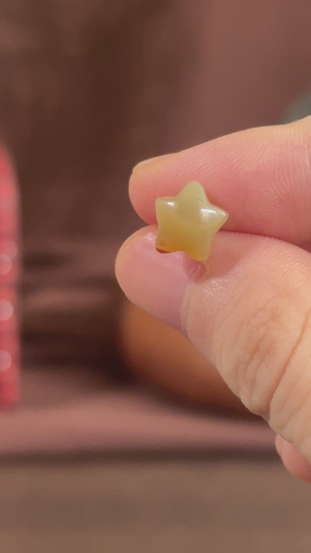 Amber Star Stud Earrings