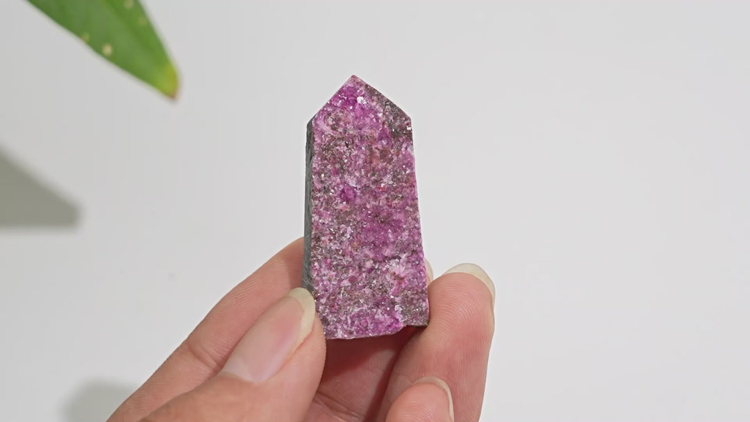 Natural Crystal Cobalt Calcite Freeform