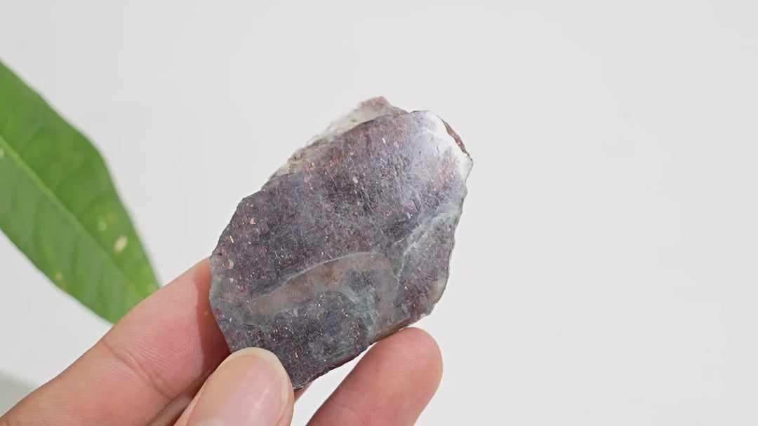 Natural Crystal Bloodshot Iolite Slice