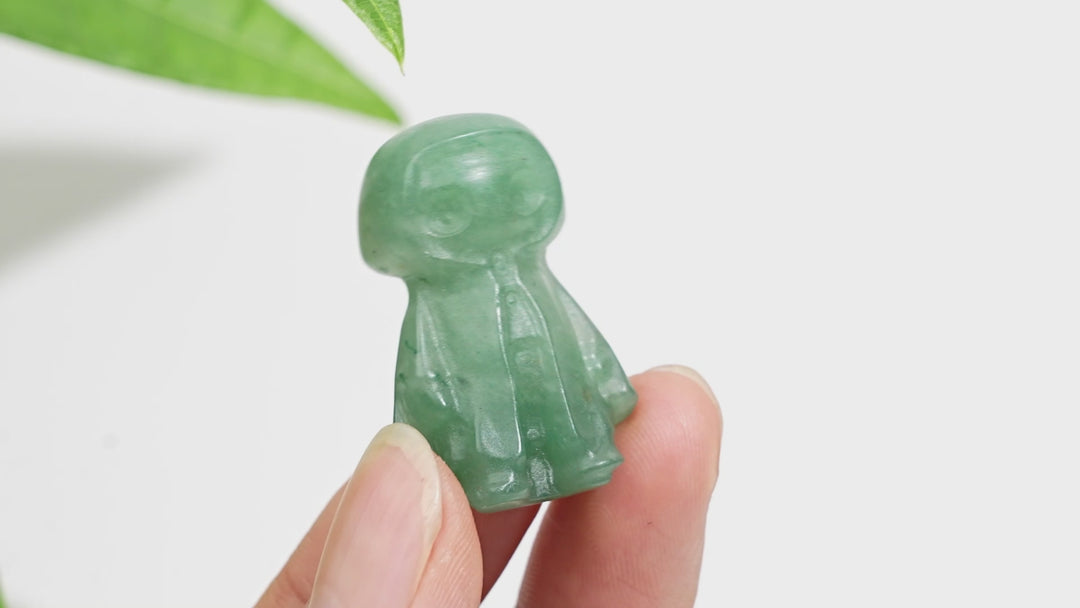 Natural Crystal Cloaked Spirit Mini Carving