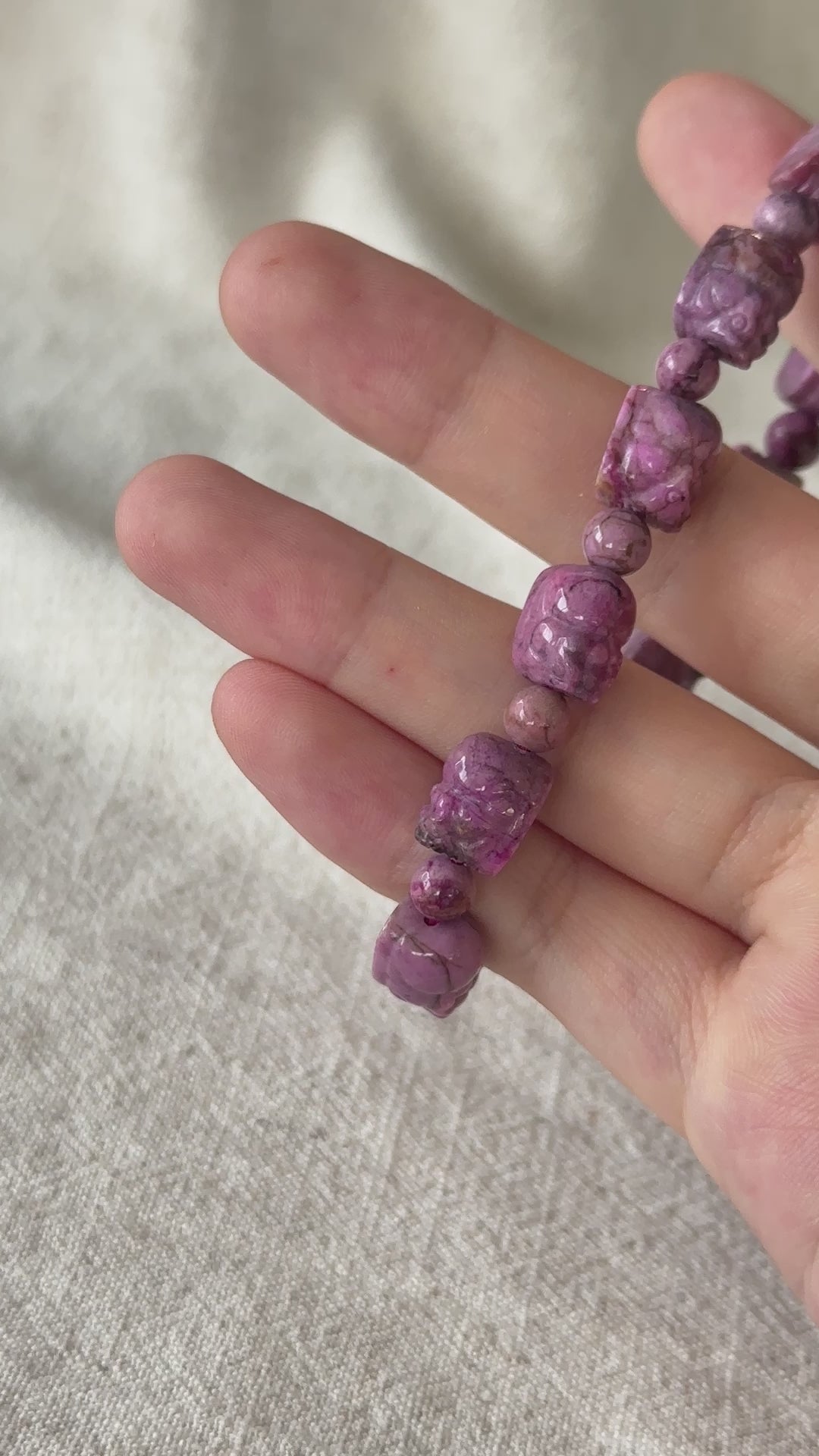 Cobaltan Calcite Pixiu Bracelet 8.4-8.8mm