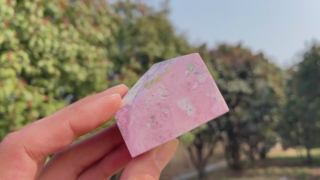 Natural Crystal Peruvian Rhodonite Freeform